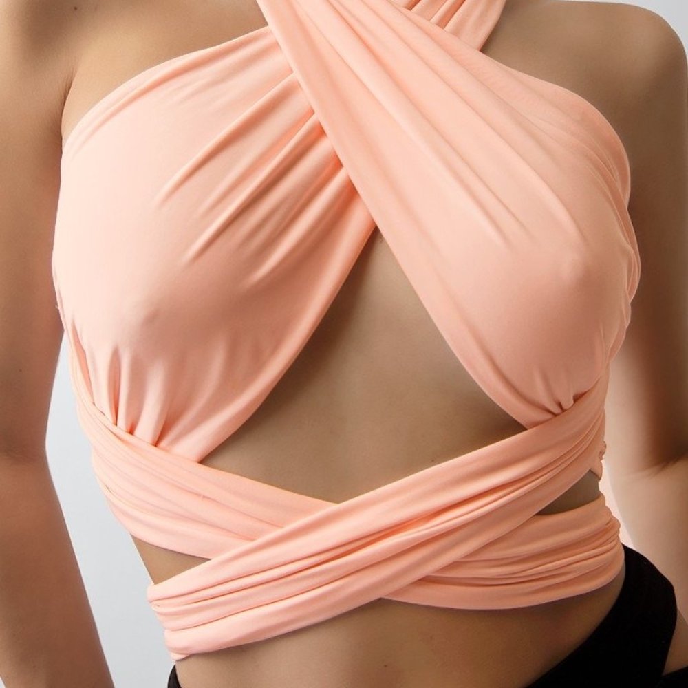 NWT Wrap Around Crop Top